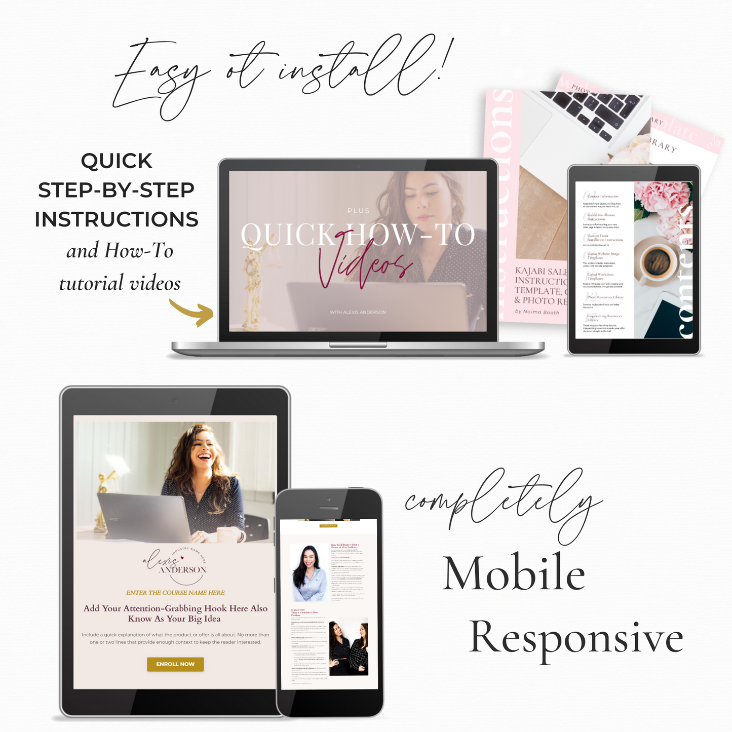 "Alexis" Kajabi Long-Form Sales Page