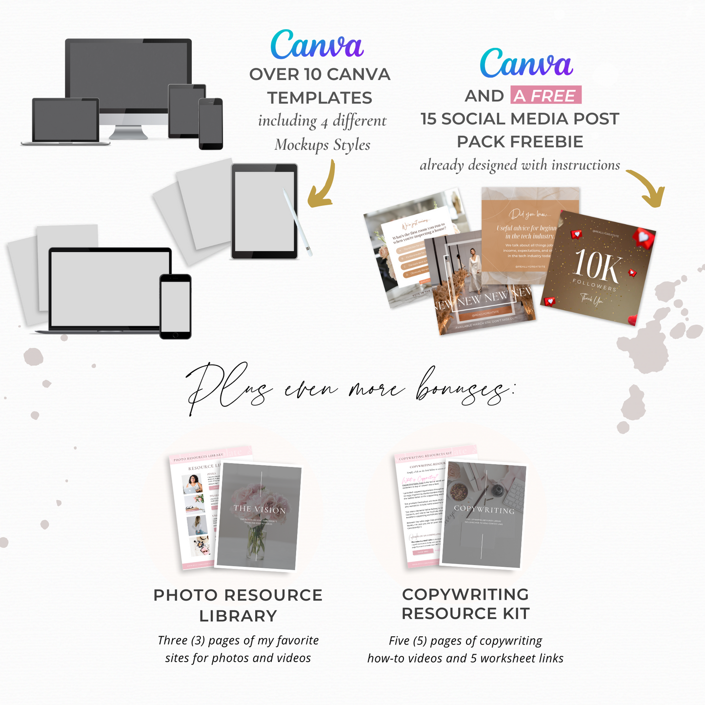 "Marketing" Kajabi One Page Business, Coaching & Course Website Template