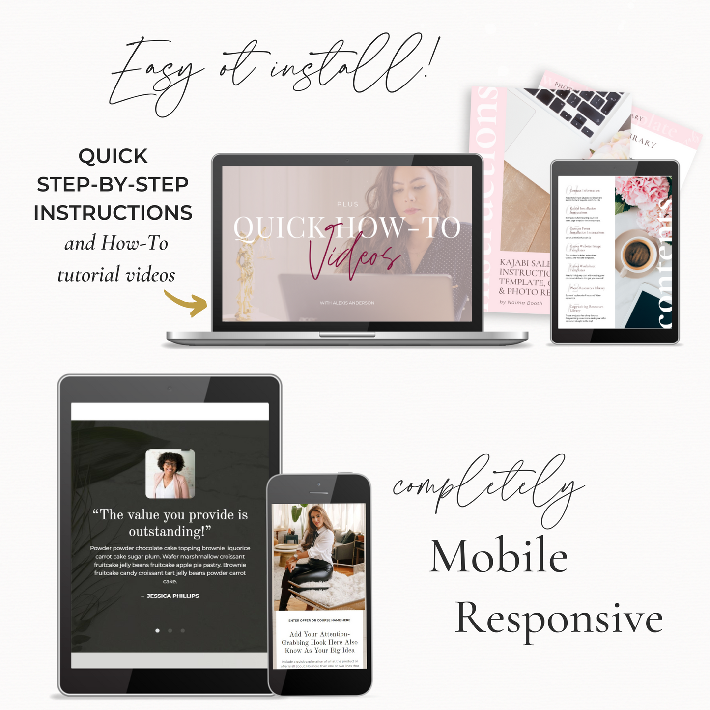 "Hannah" Kajabi Long-Form Sales Page 𝘸𝘪𝘵𝘩 𝘊𝘶𝘴𝘵𝘰𝘮 𝘚𝘤𝘳𝘪𝘱𝘵 𝘍𝘰𝘯𝘵