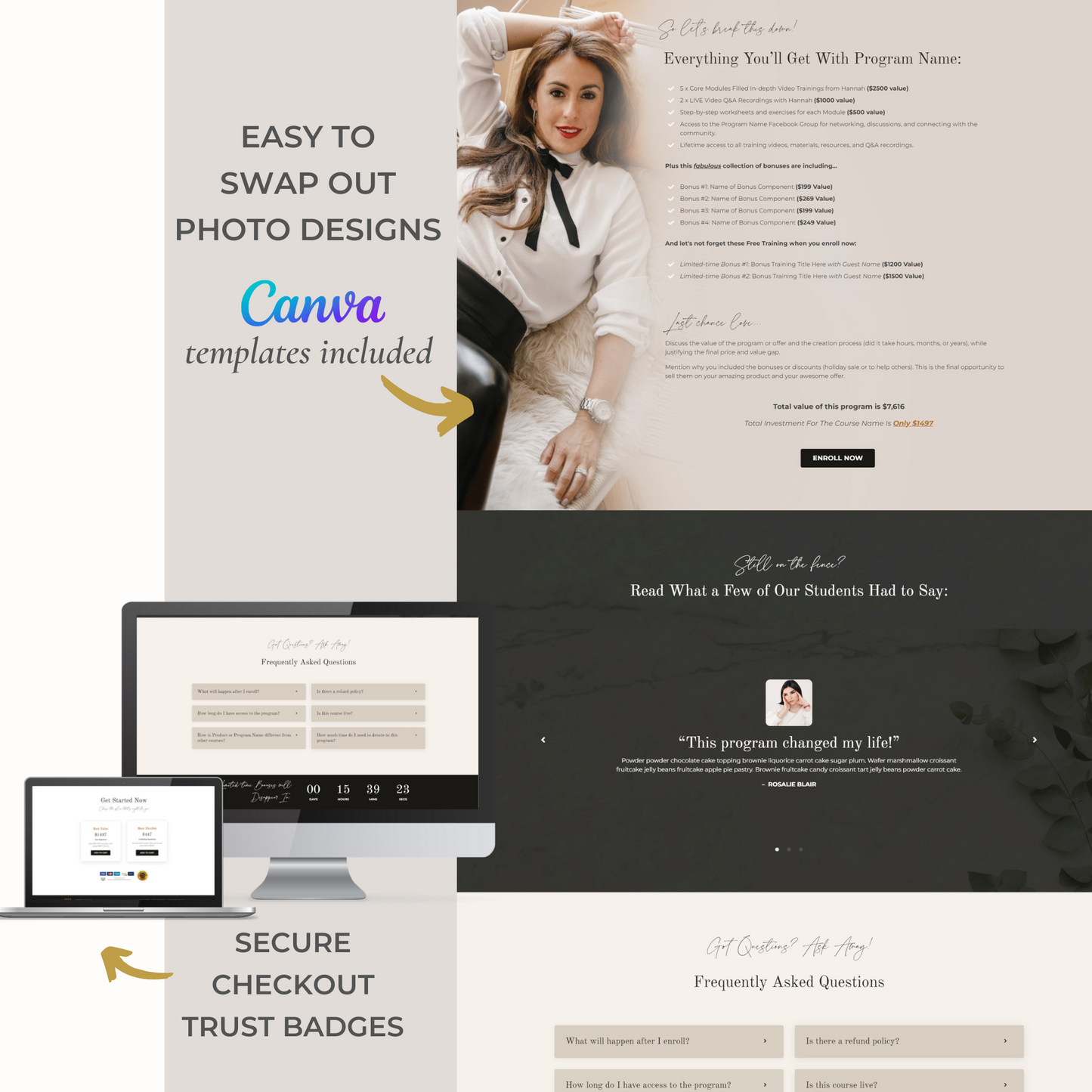 "Hannah" Kajabi Long-Form Sales Page