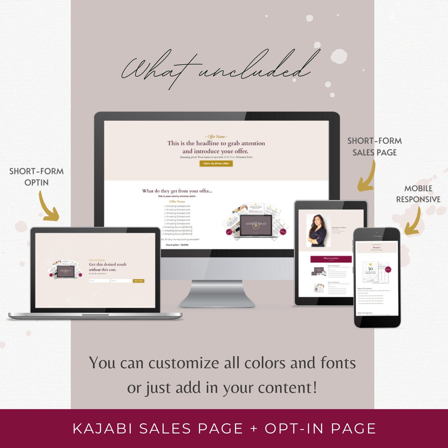 Kajabi Short-Form Sales Page