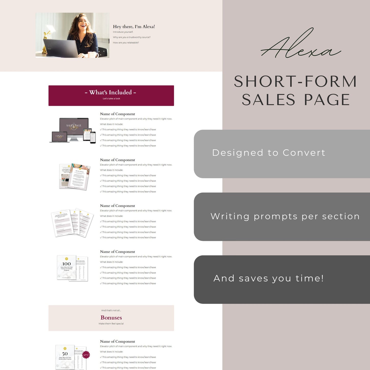 Kajabi Short-Form Sales Page