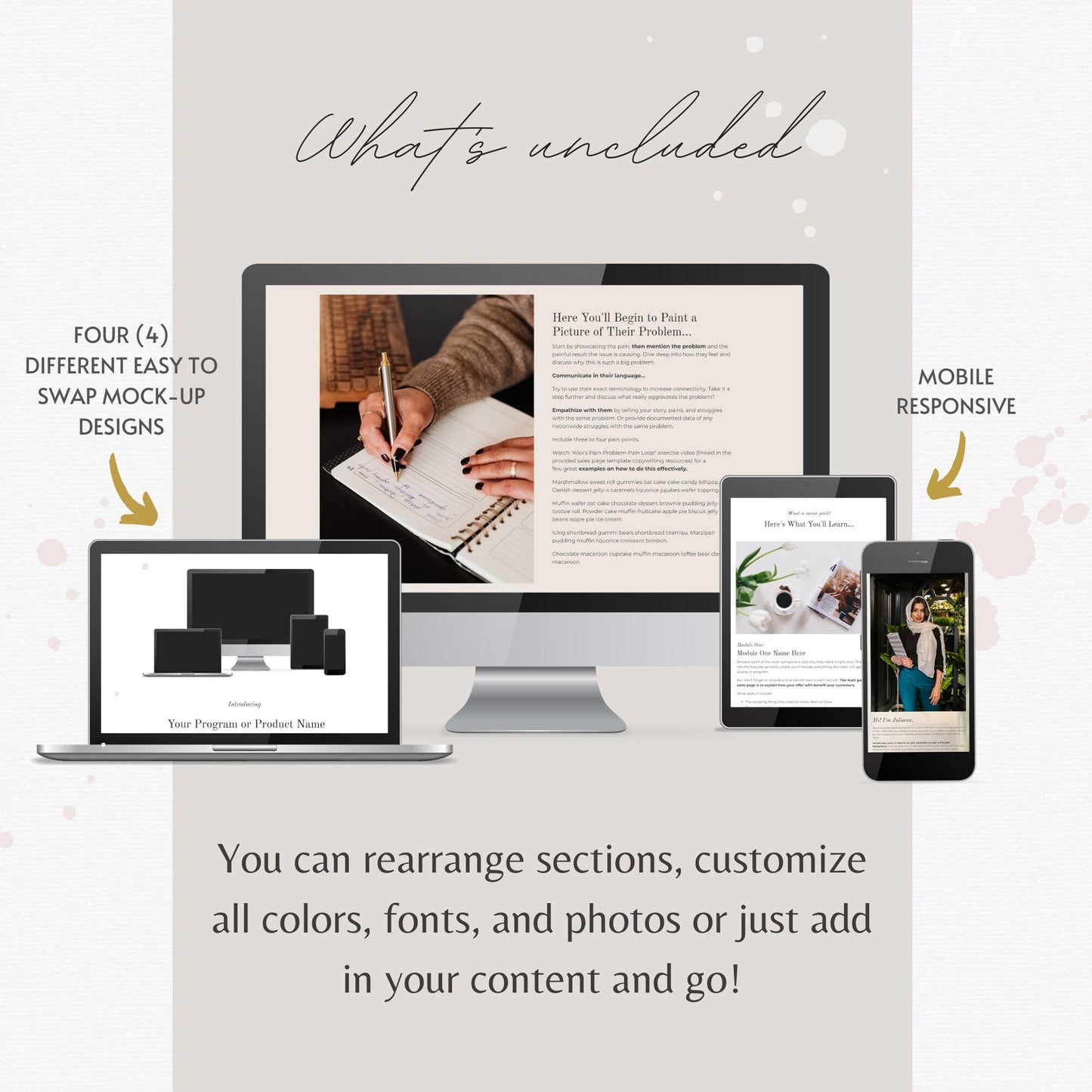"Juliana" Kajabi Long-Form Sales Page with Countdown Timer