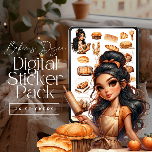 Baker's Dozen Digital Stickers