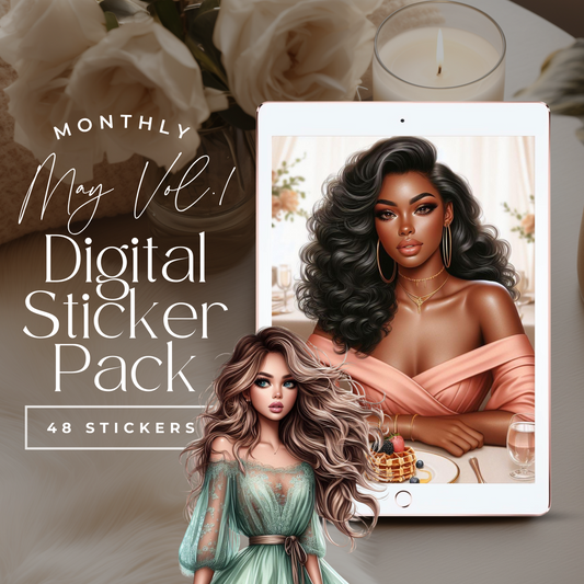 May Vol. 1 Monthly Digital Stickers