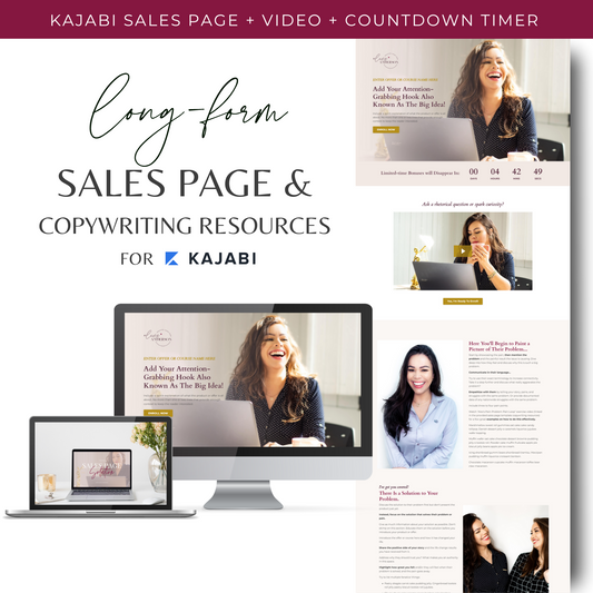"Alexis" Kajabi Long-Form Sales Page